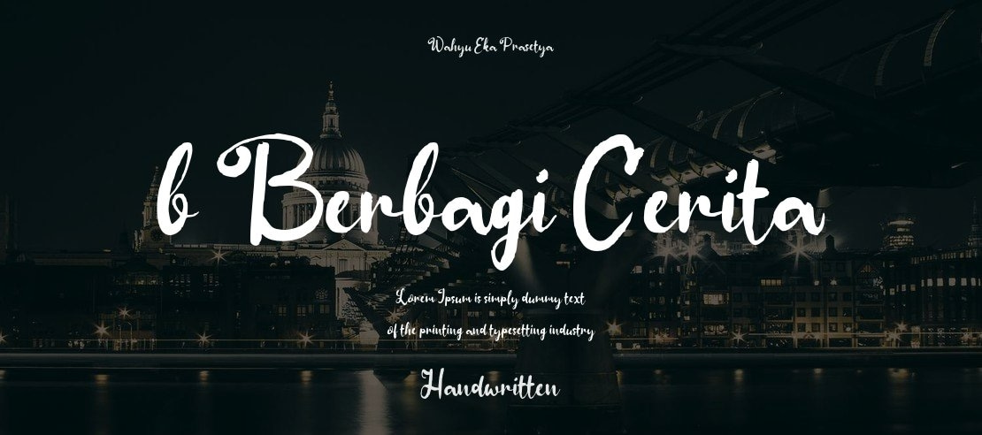 b Berbagi Cerita Font