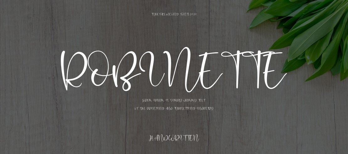 Robinette Font Family