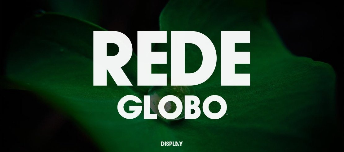 Rede Globo Font Family
