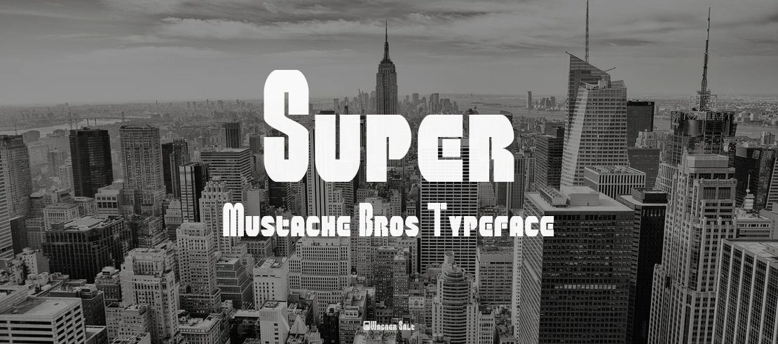 Super Mustache Bros Font