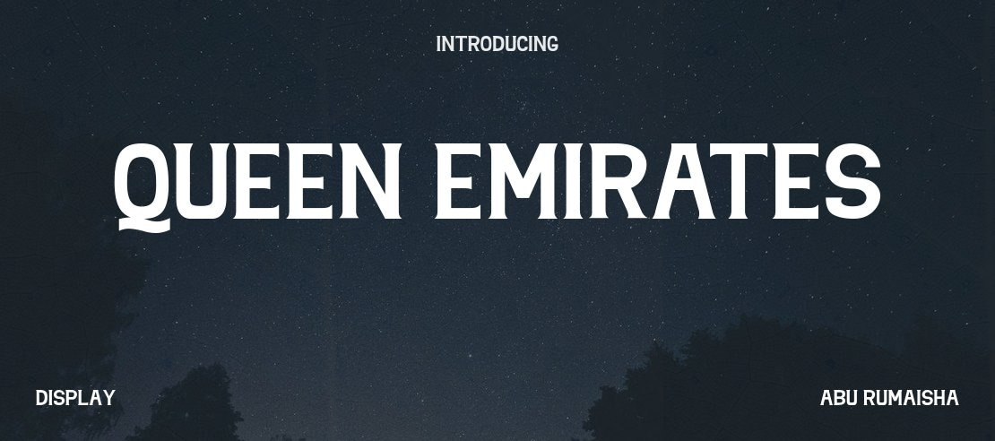 Queen Emirates Font