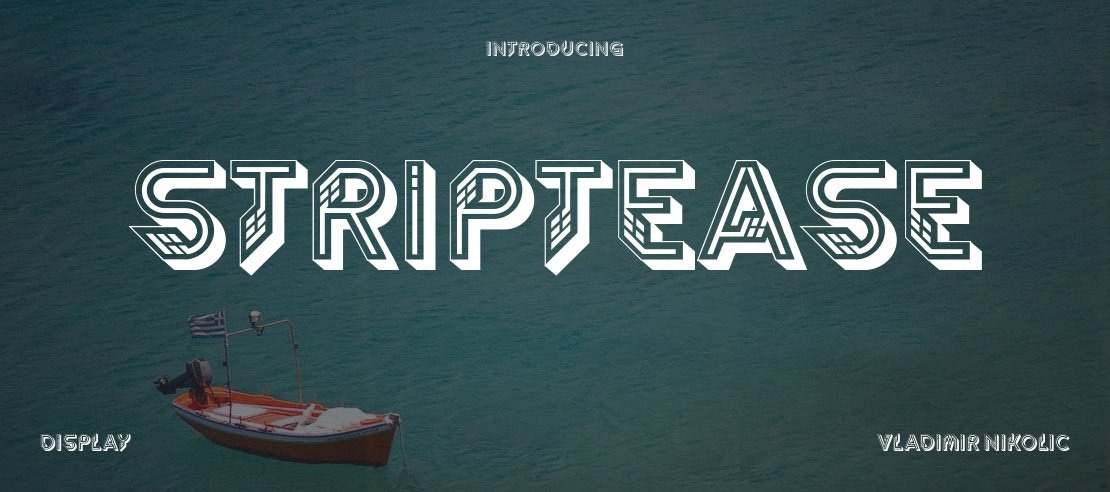 Striptease Font