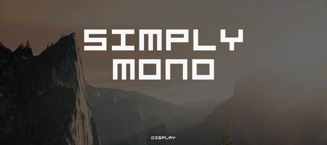 Simply Mono Font Family