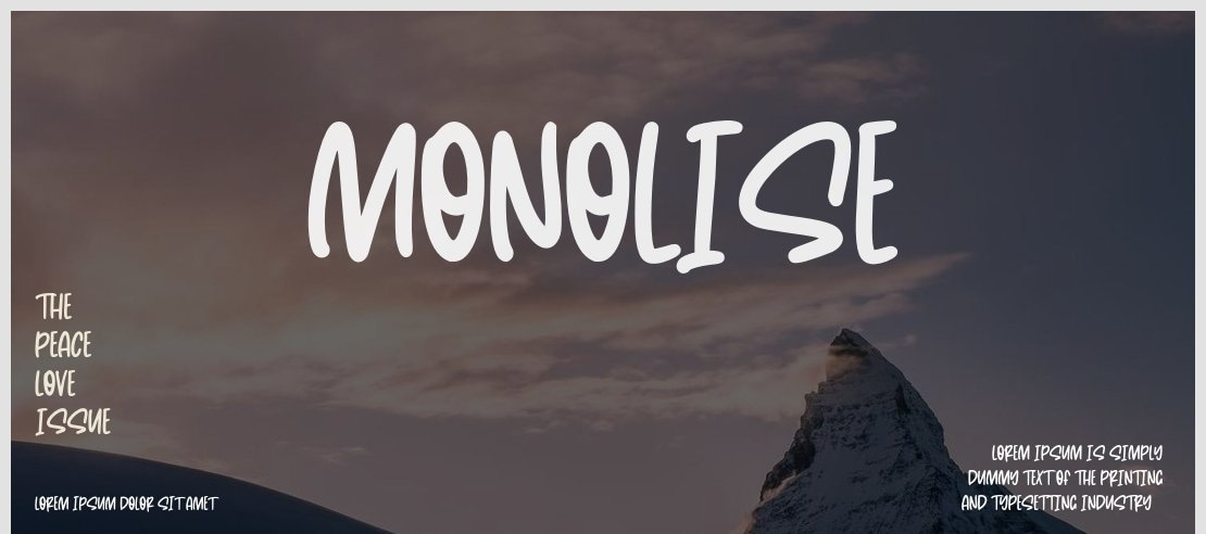 Monolise Font