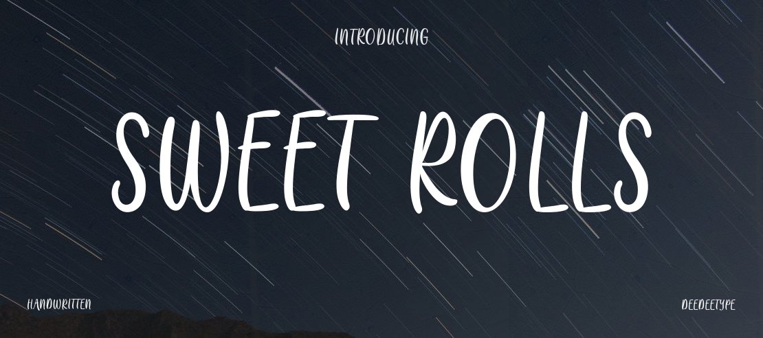 Sweet Rolls Font