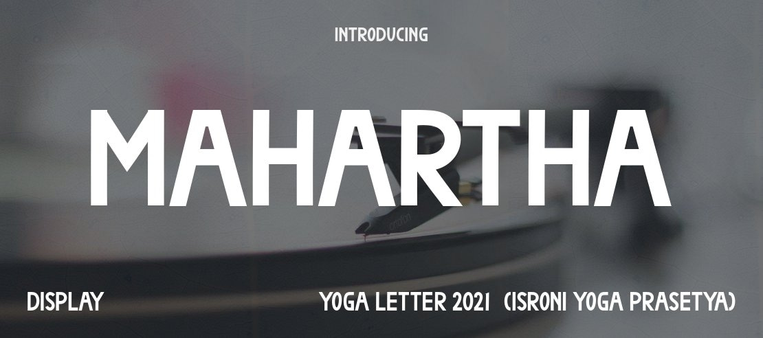 Mahartha Font