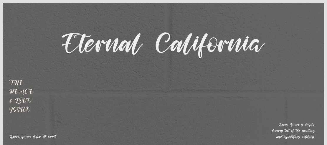 Eternal California Font