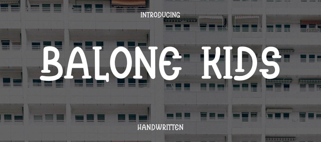 Balone Kids Font