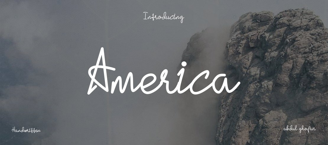 America Font