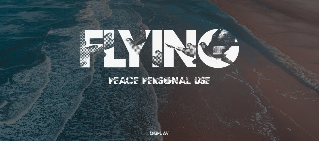 Flying Peace PERSONAL USE Font