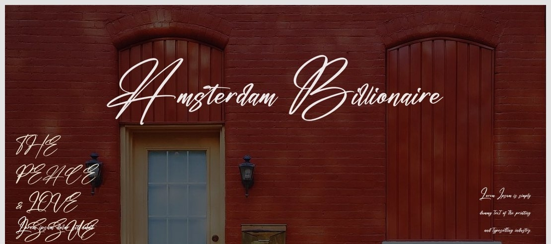 Amsterdam Billionaire Font