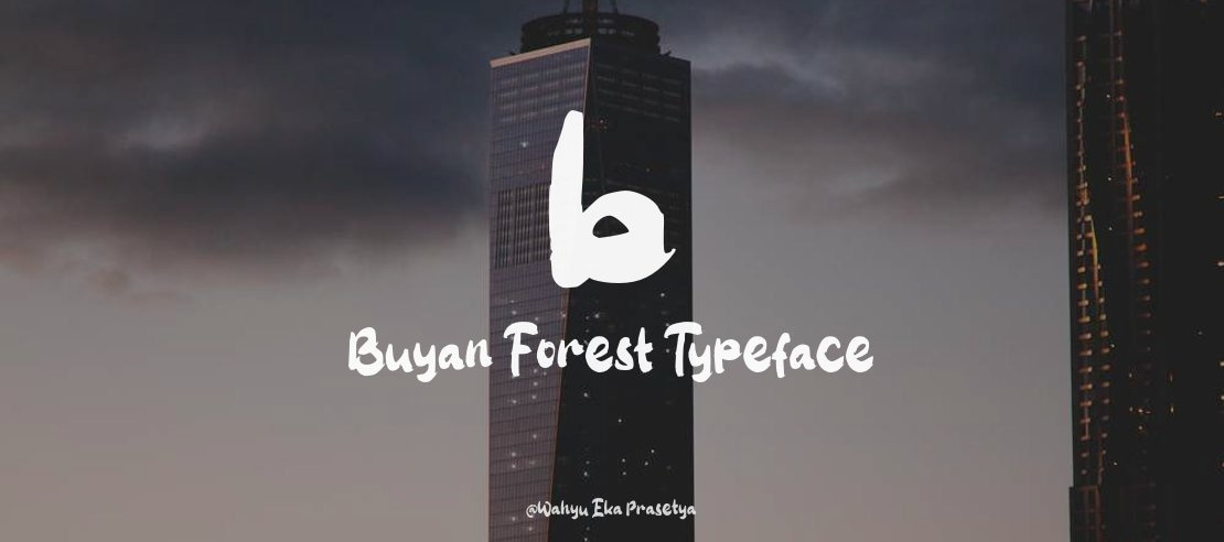 b Buyan Forest Font