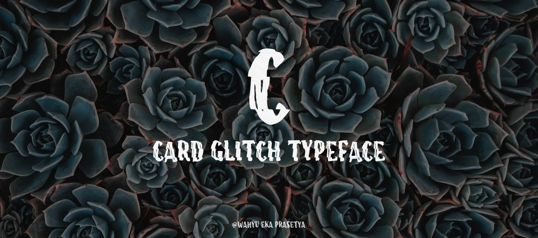 c Card Glitch Font