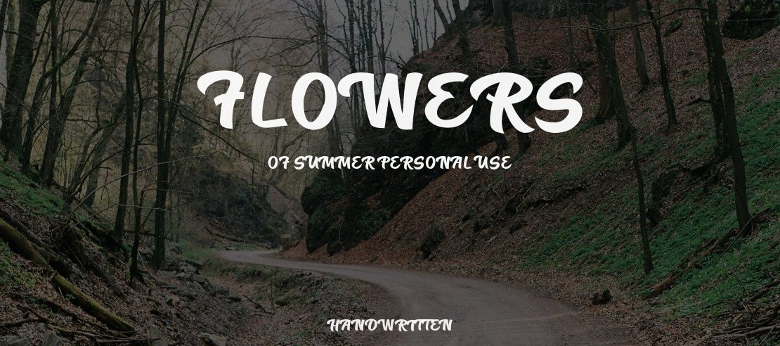 Flowers of summer Personal Use Font