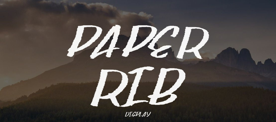 Paper rib Font Family