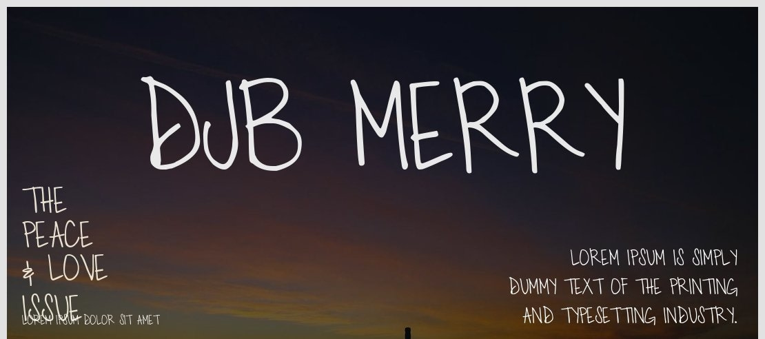 DJB Merry Font