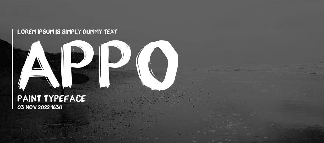 appo paint Font