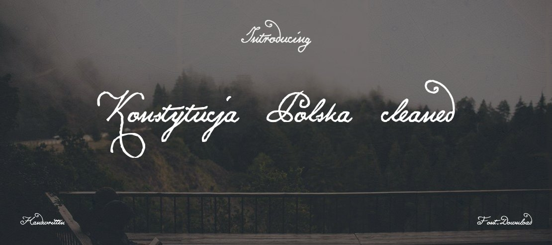 Konstytucja Polska cleaned Font