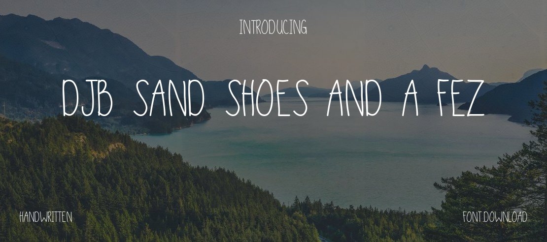 DJB Sand Shoes and a Fez Font Family