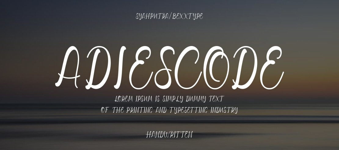 Adiescode Font