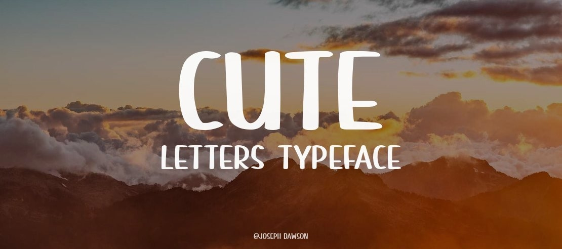 Cute Letters Font Family