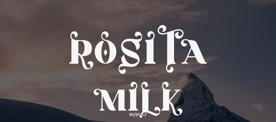 Rosita Milk Font