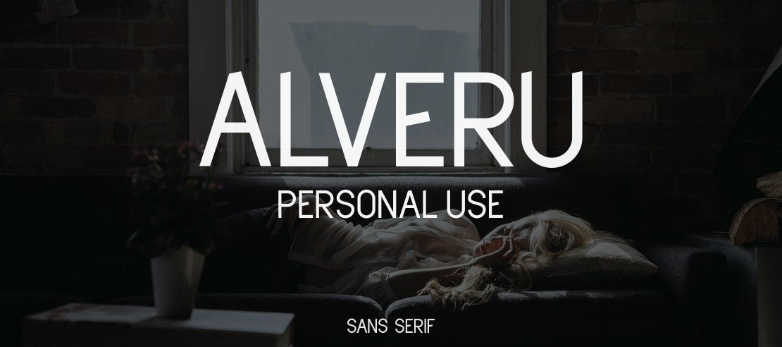 Alveru - Personal Use Font