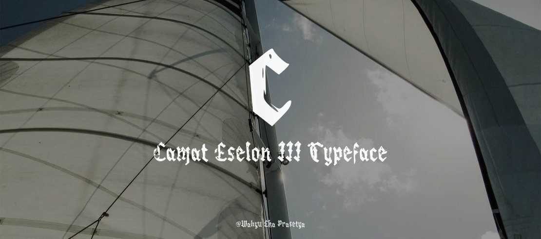 c Camat Eselon III Font
