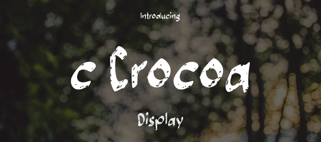 c Crocoa Font