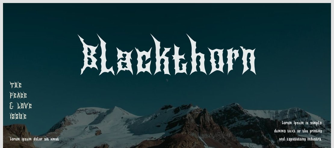 Blackthorn Font Family