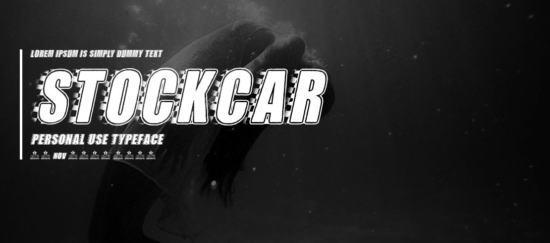 STOCKCAR PERSONAL USE Font