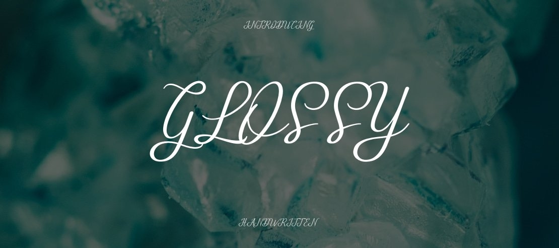 Glossy Font