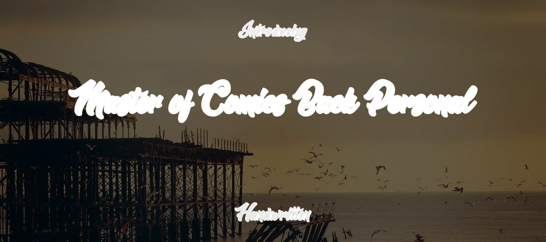 Master of Comics Back Personal Font Family