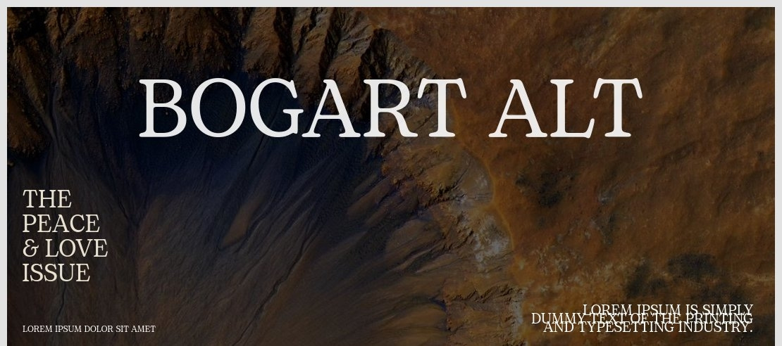 Bogart Alt Font Family