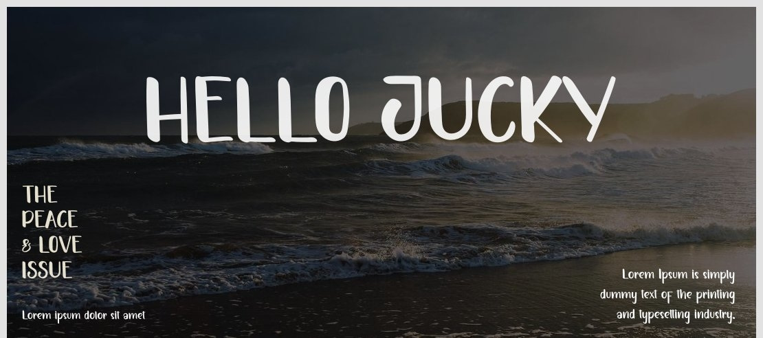 HELLO JUCKY Font