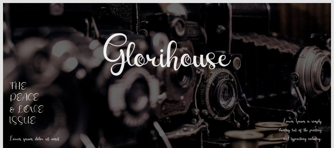 Glorihouse Font