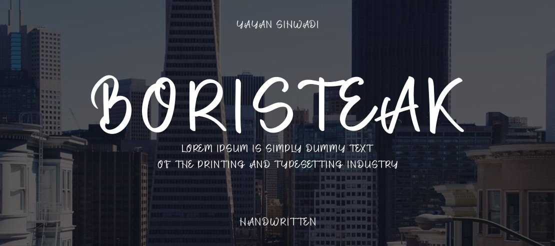 Boristeak Font