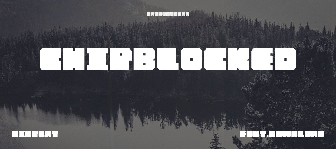 Chipblocked Font