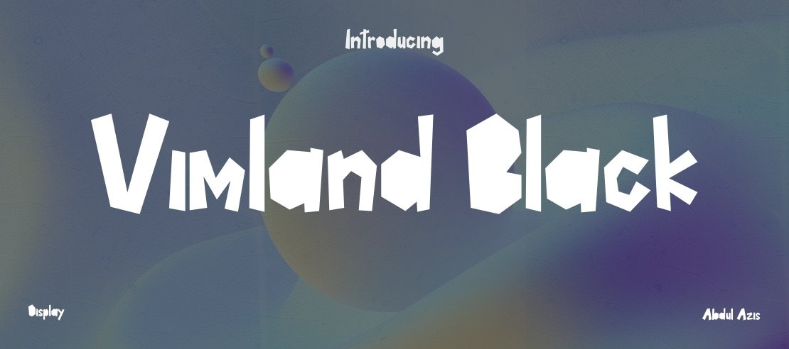 Vimland Black Font Family