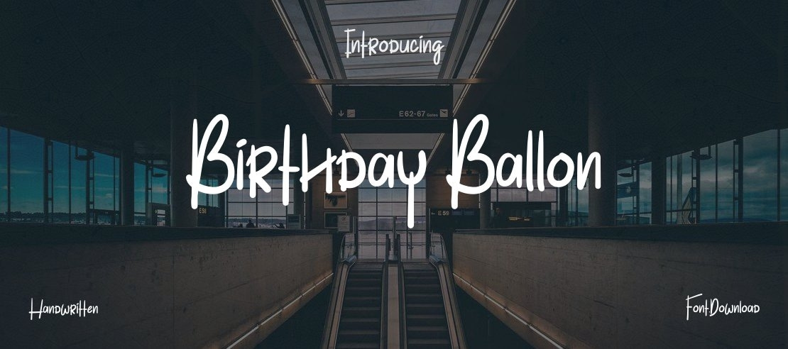 Birthday Ballon Font