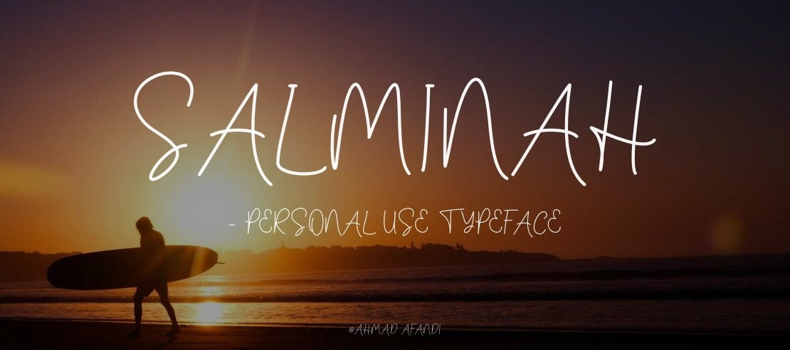 Salminah - Personal Use Font