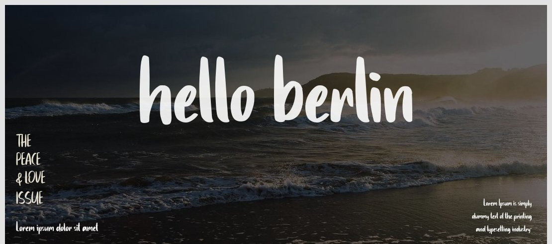 hello berlin Font