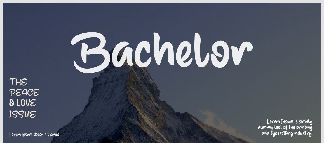 Bachelor Font