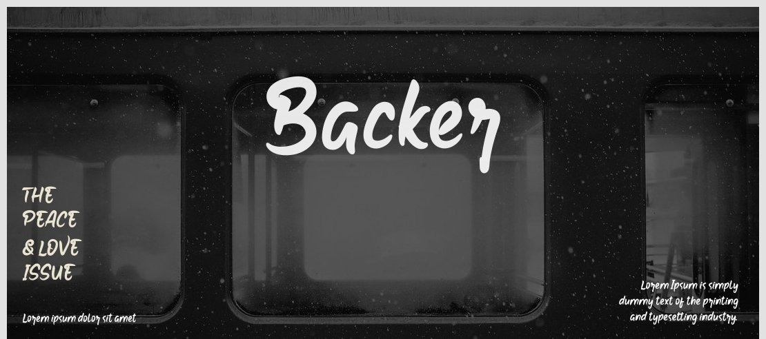 Backer Font