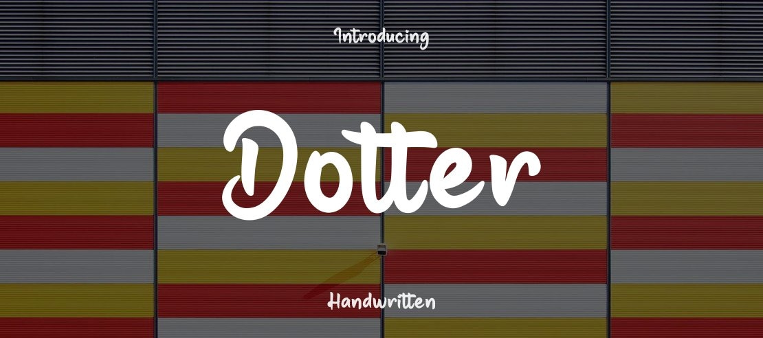 Dotter Font