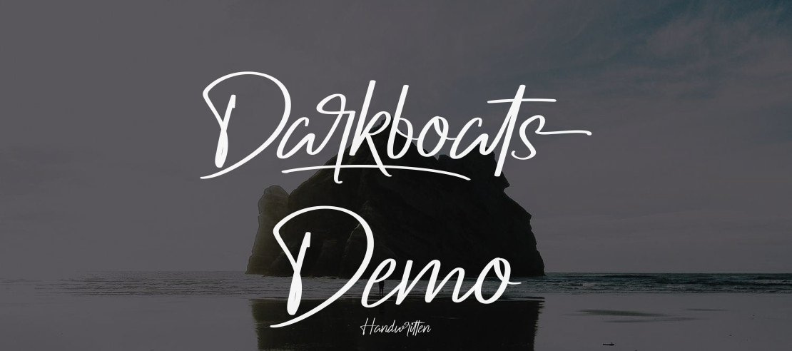 Darkboats Demo Font