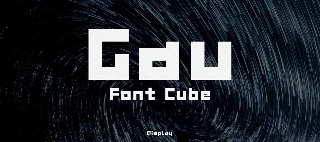 Gau Font Cube