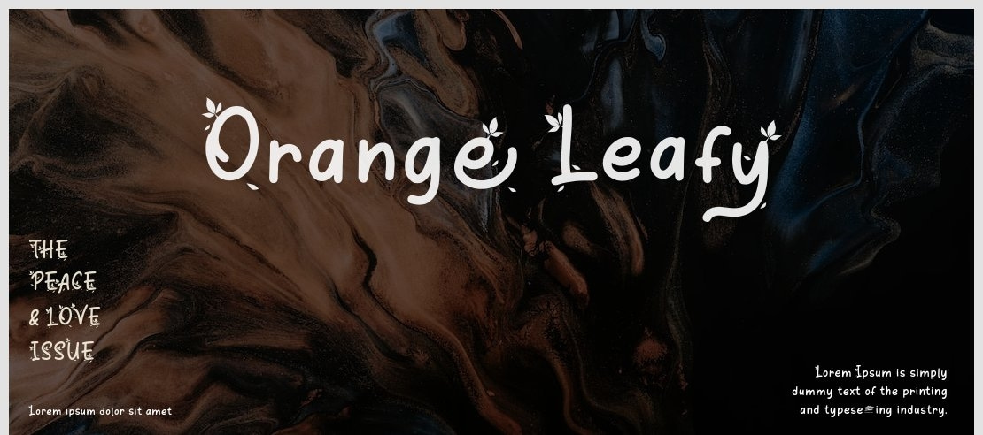 Orange Leafy Font