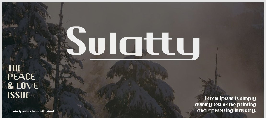 Sulatty Font