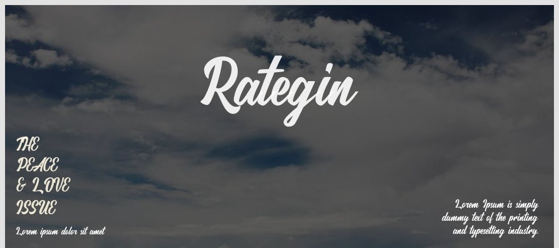 Rategin Font